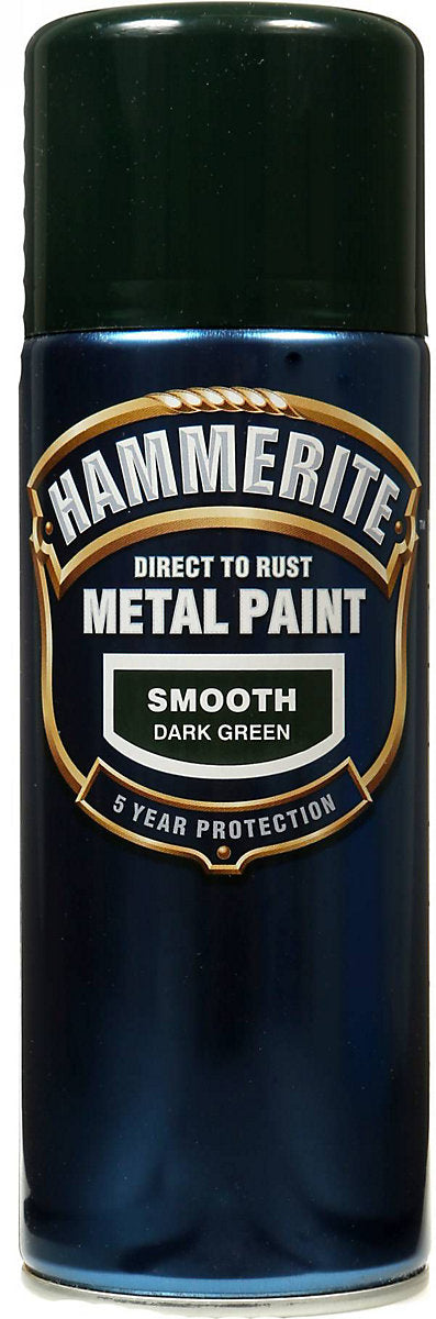 Hammerite Dark green Gloss Protector Spray paint, 400ml