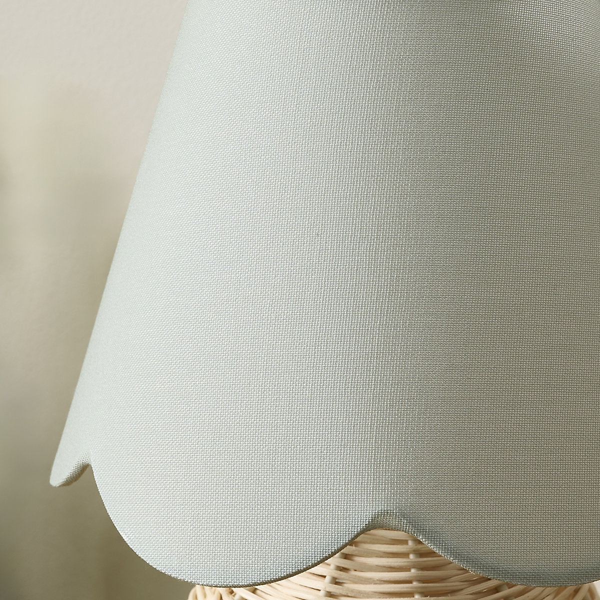 Harbour Studio Carnival Scalloped Round Matt Sage Table lamp