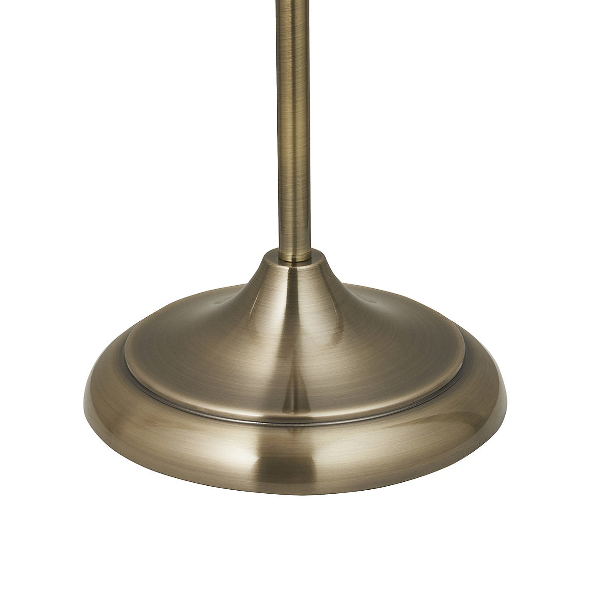 Harbour Studio Florence Classic Satin Clear Antique brass effect LED Floor lamp