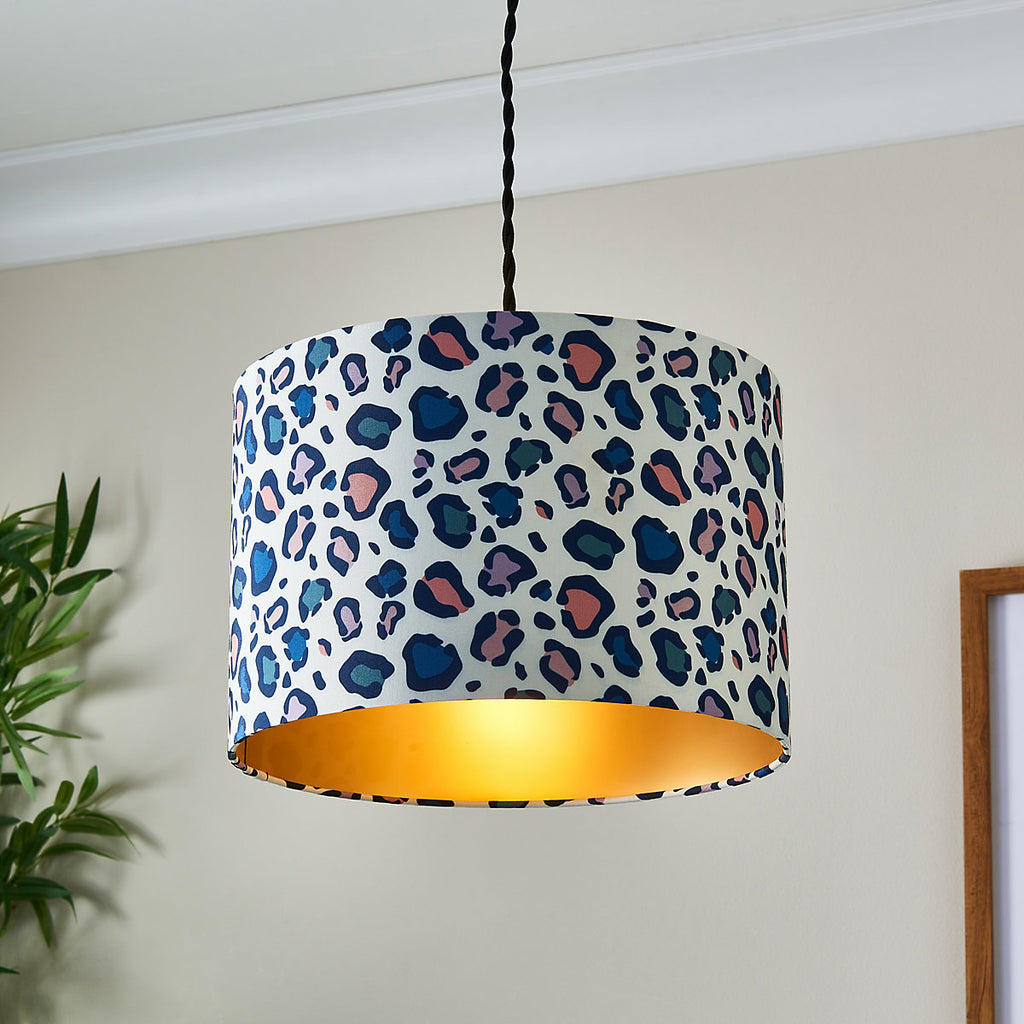 Harbour Studio Multicoloured Leopard Print Cylinder Lamp shade (D)30cm