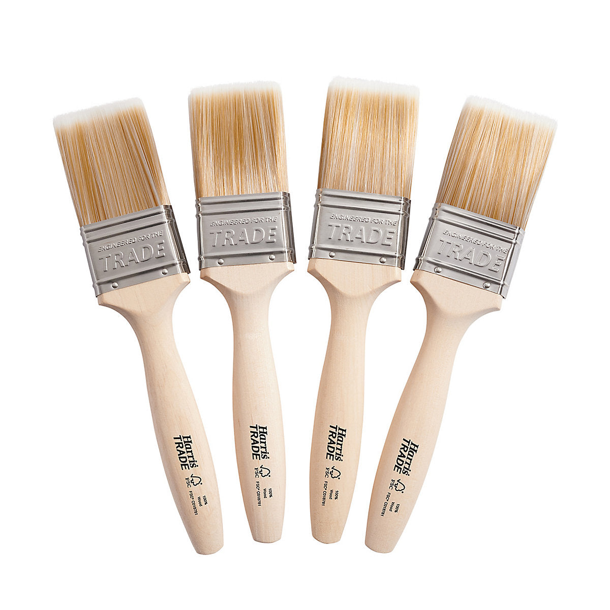 Harris Trade Emulsion & Gloss 2" Interior Walls, ceilings & trim work Paint brush, Pack of 4