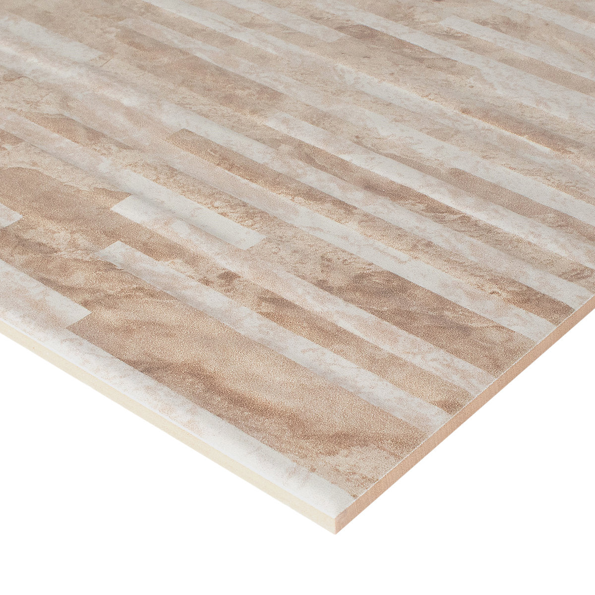 Haver Sand & chalk Matt Stone effect Textured Ceramic Indoor Wall Tile, Pack of 6, (L)600mm (W)300mm