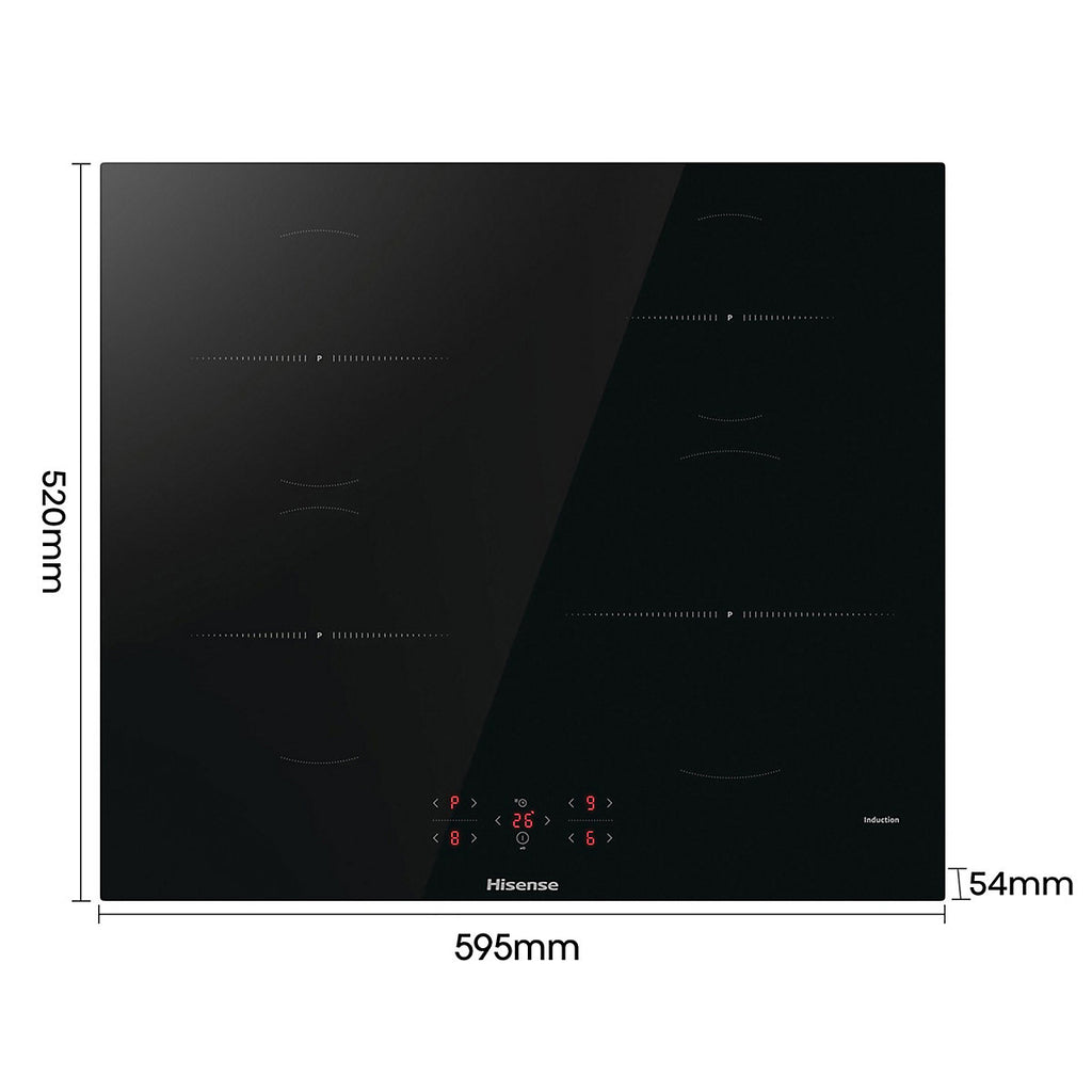 Hisense HI6401BSC 59.5cm Induction Hob - Black