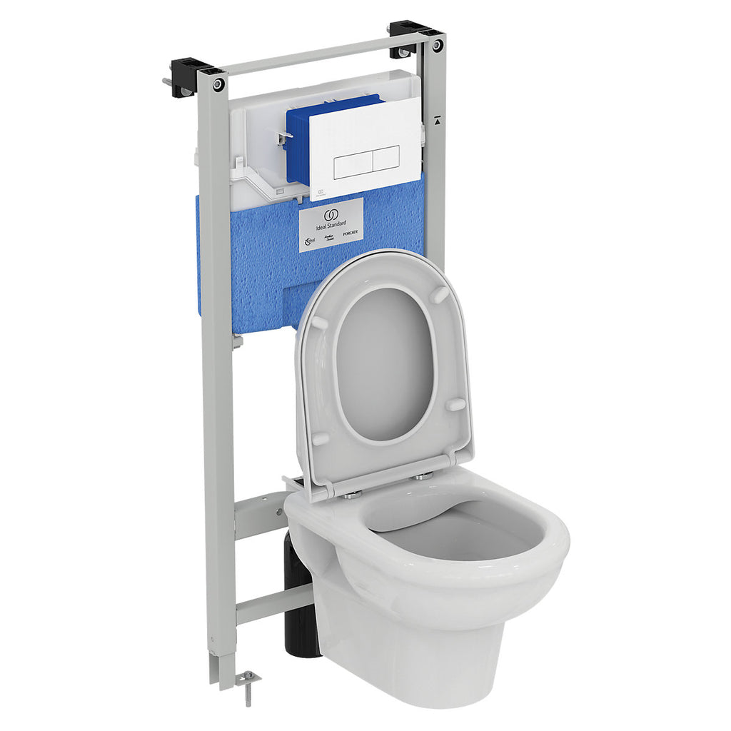 Ideal Standard Oleas P2 pneumatic Gloss Chrome effect Dual Flushing plate (H)154mm (W)234mm