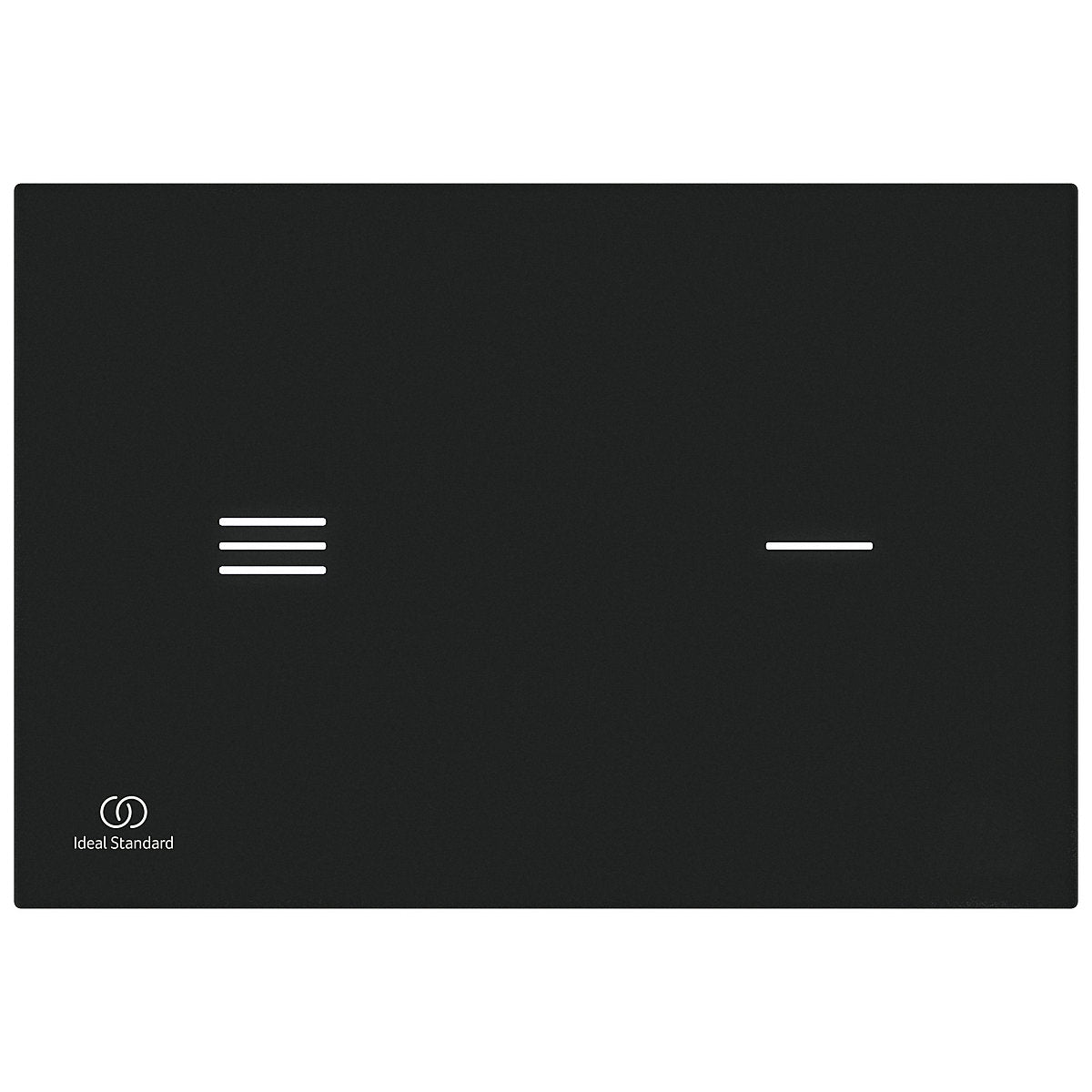 Ideal Standard Symfo NT1 electronic Gloss Black Dual Flushing plate with No-touch activation (H)220mm (W)150mm