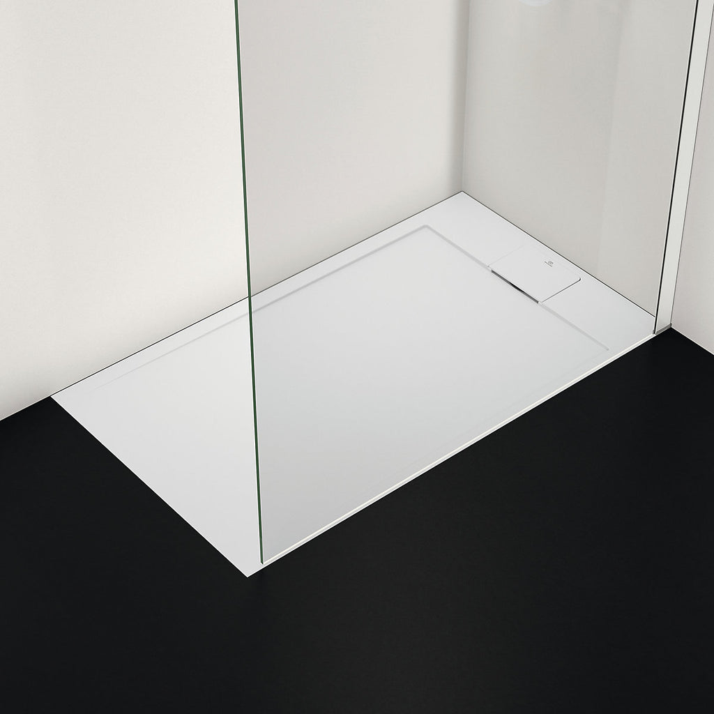 Ideal Standard Ultraflat S i.life Matt Pure White Rectangular Universal Shower tray (L)1200mm (W)700mm (H) 30mm