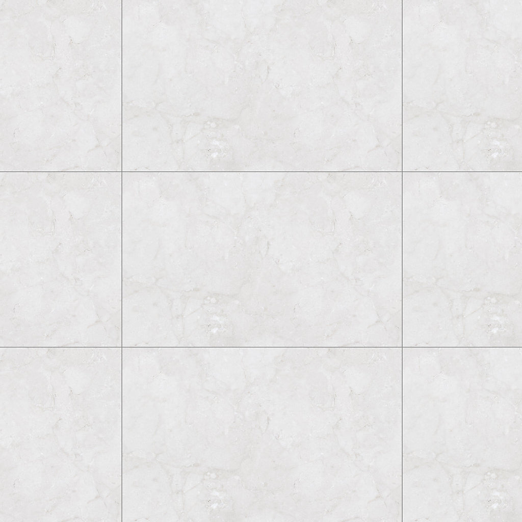 Ideal White Gloss Marble effect Ceramic Indoor Wall Tile Sample