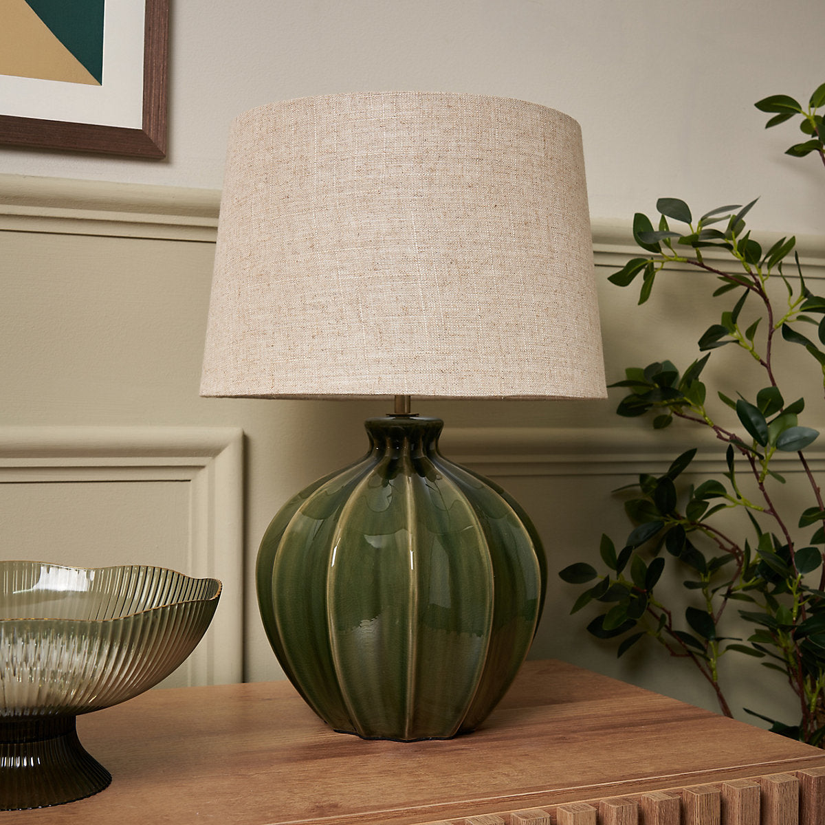 Inlight ACRES Round Gloss Green Table lamp