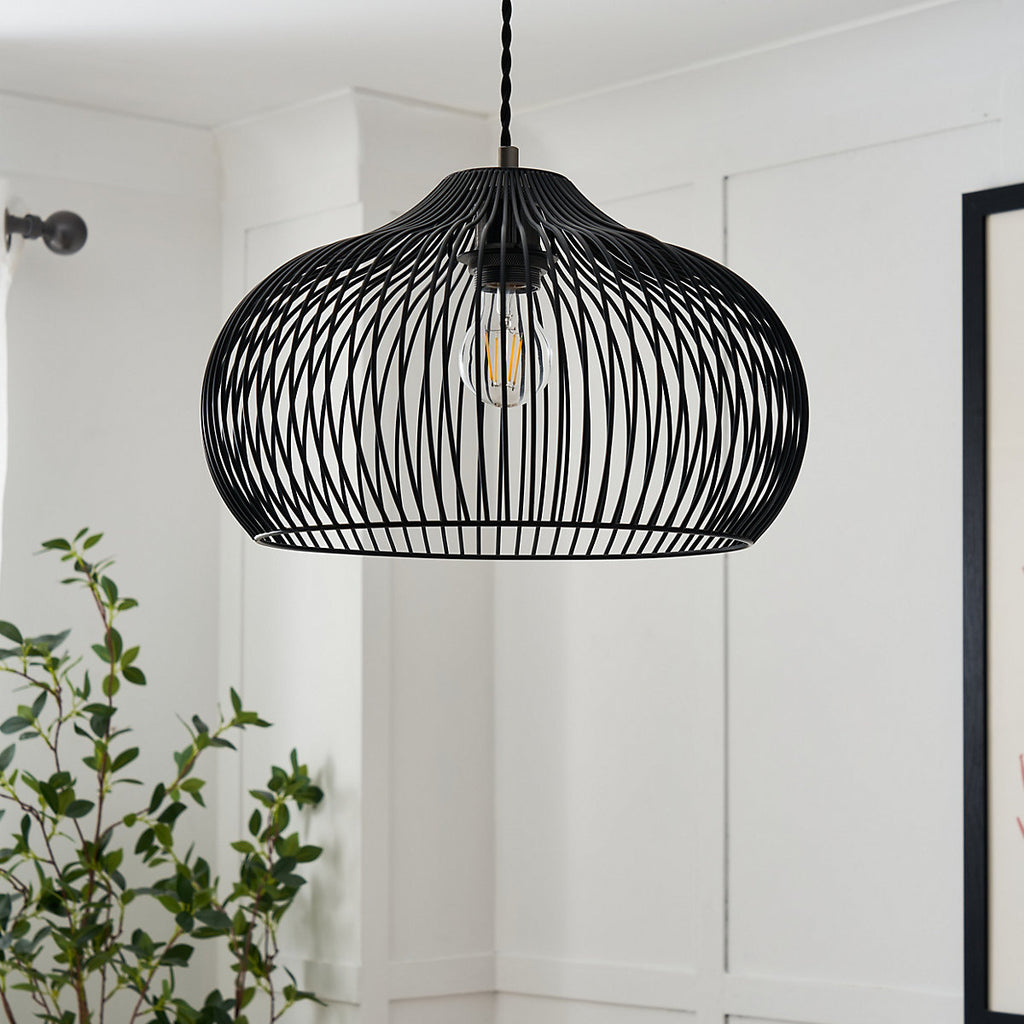 Inlight Arthill Black Bubble Lamp shade (D)38cm