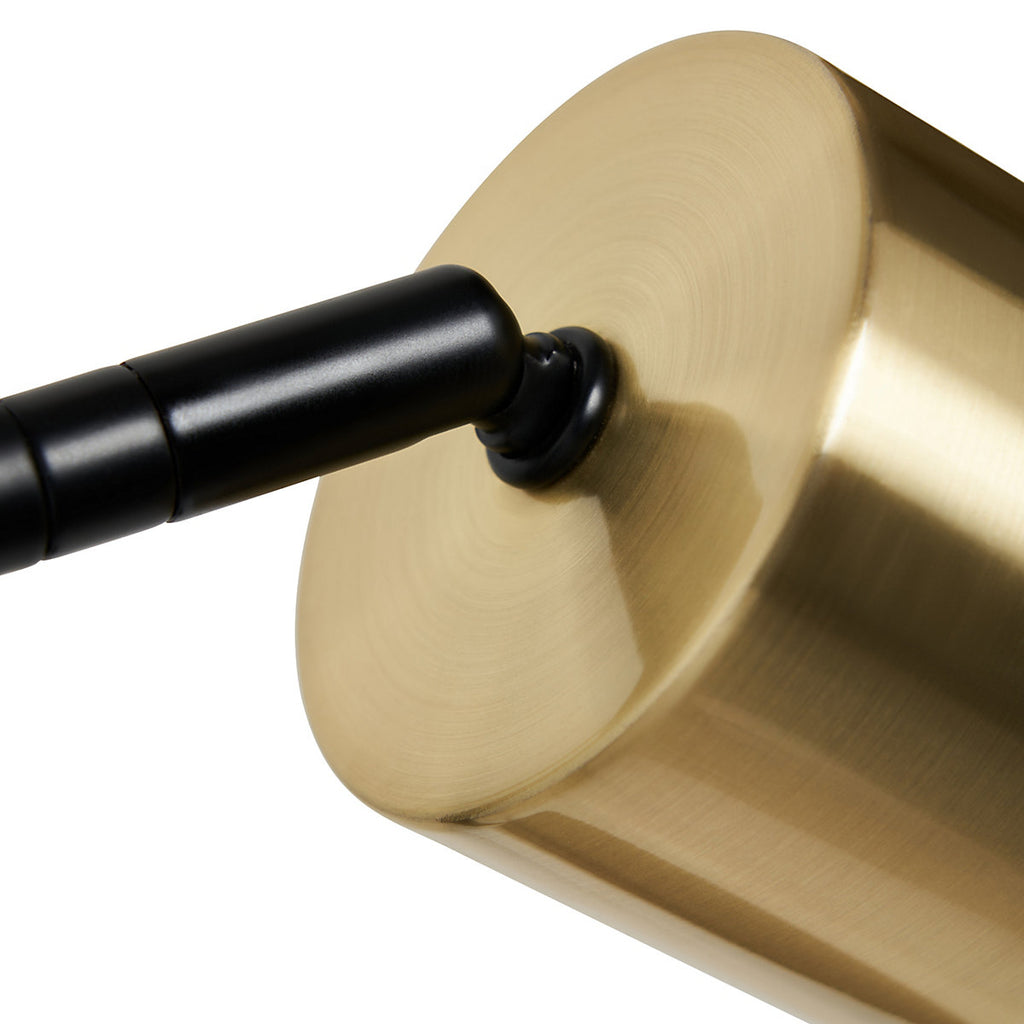 Inlight Carana Cylinder Black Brass effect Table lamp