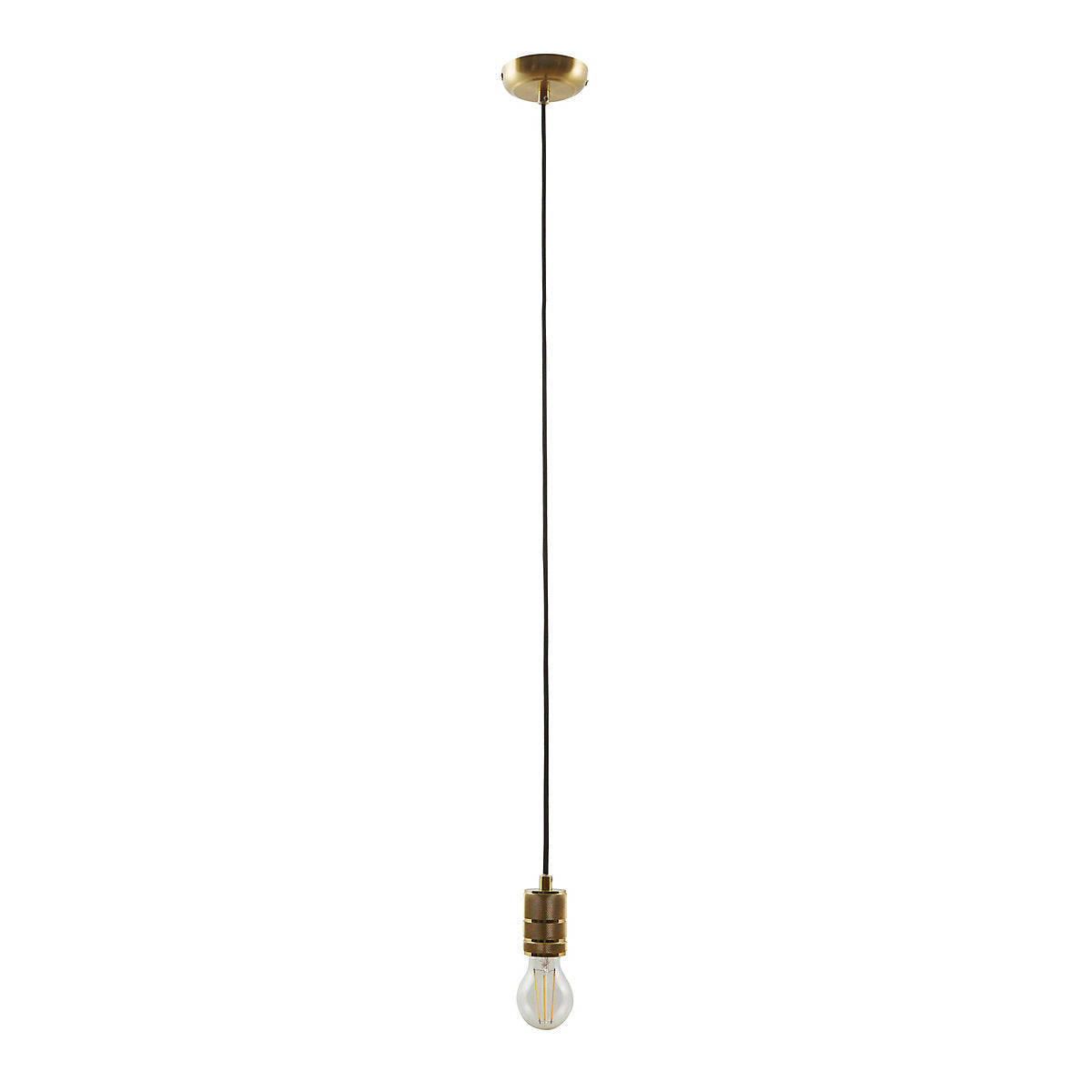 Inlight Milled Warm Brass E27 Cable light set