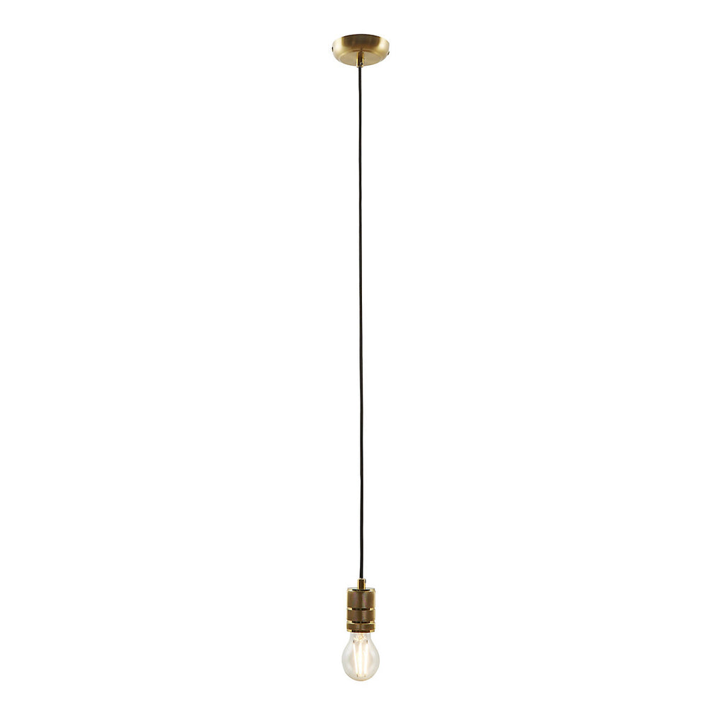 Inlight Milled Warm Brass E27 Cable light set