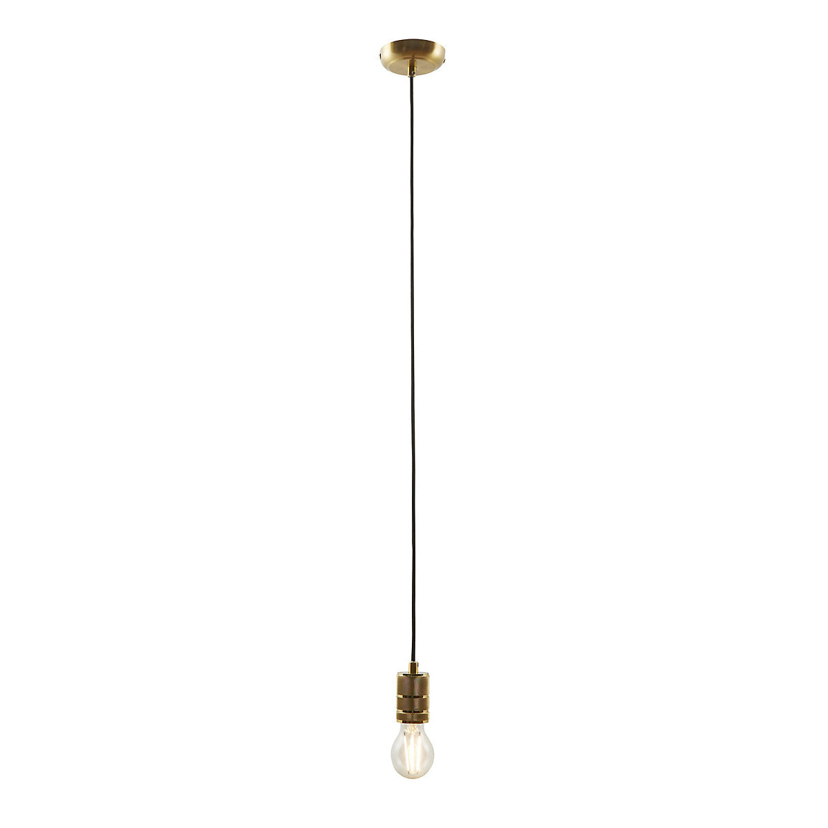 Inlight Milled Warm Brass E27 Cable light set