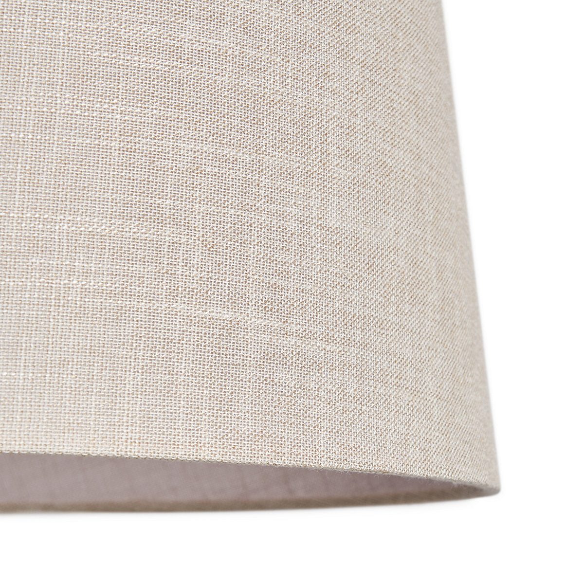 Inlight Petra Natural Woven effect Slubby Cylinder Light shade (D)40cm