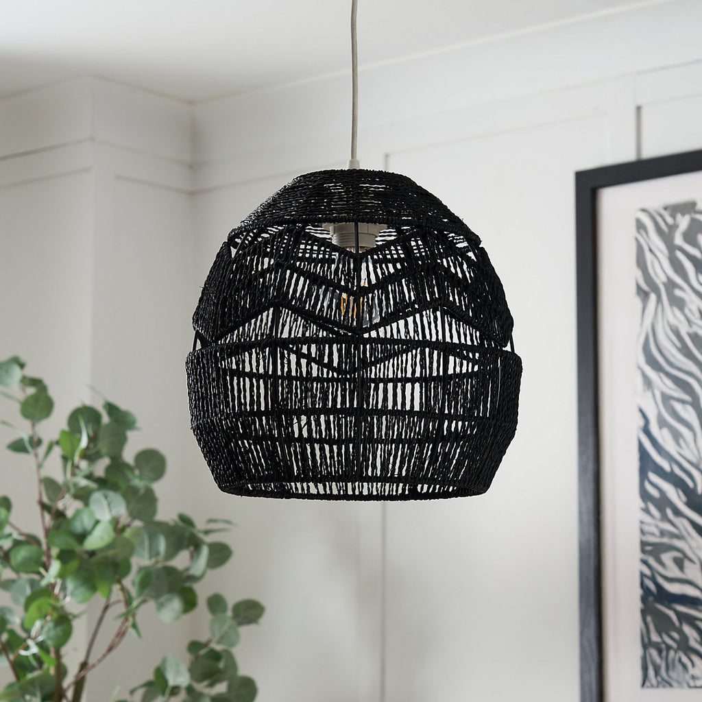 Inlight Rhea Black Tapered Lamp shade (D)30cm