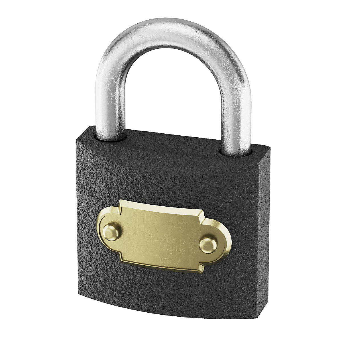 Iron Dark grey silver Closed shackle Padlock (W)31.5mm