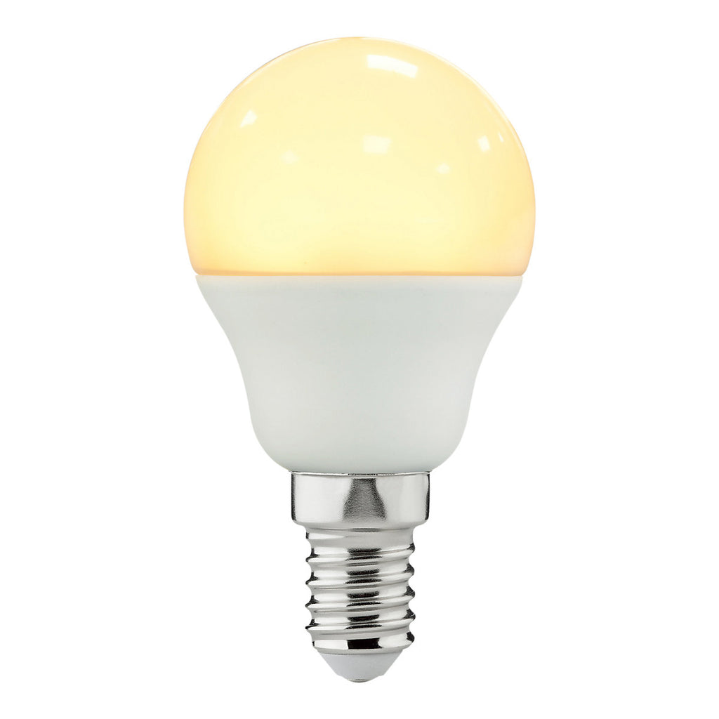 Jacobsen E14 3.4W 470lm 150° Mini globe Warm white LED Light bulb, Pack of 2
