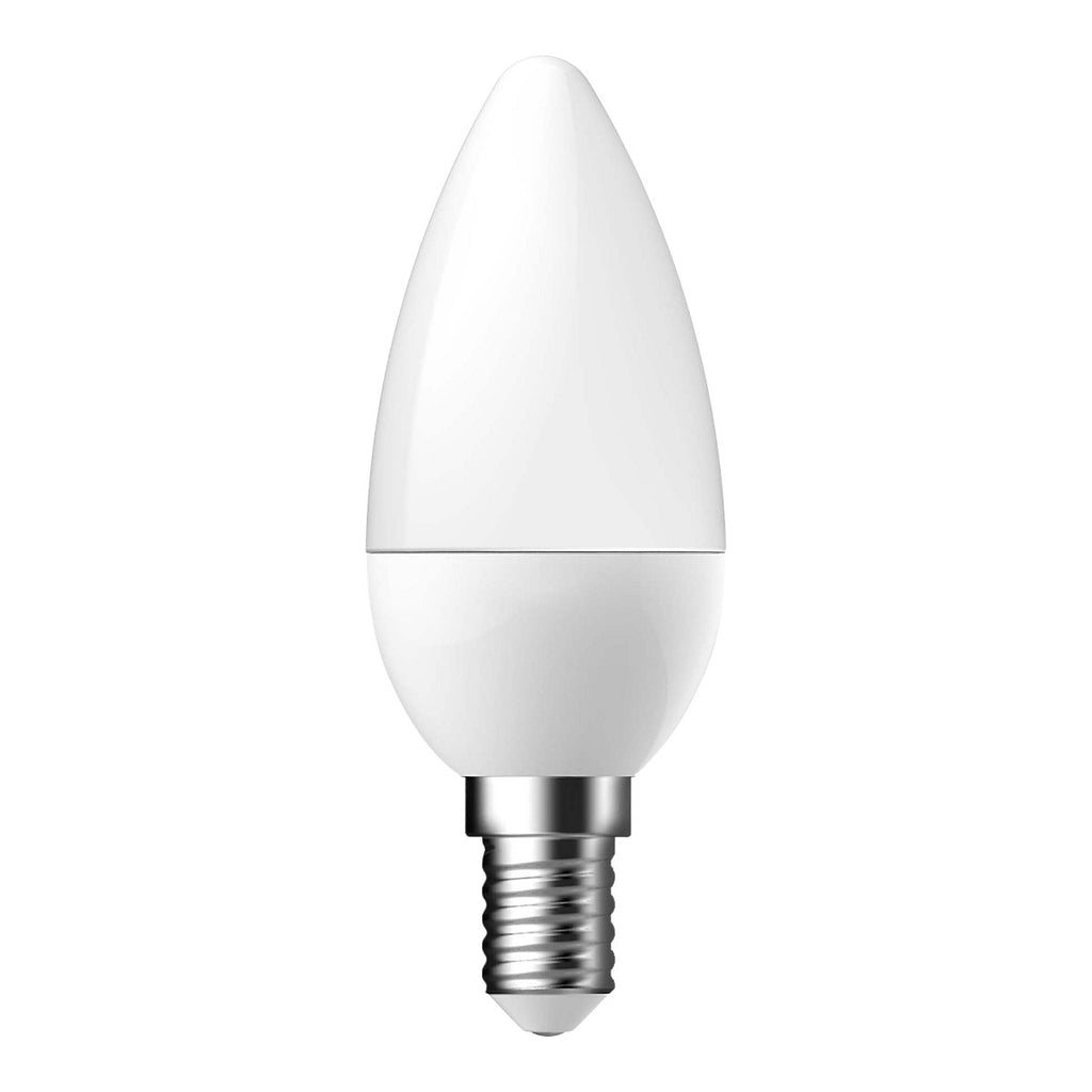 Jacobsen E14 3.4W 470lm 270° Candle Cool white LED Dimmable Light bulb, Pack of 2