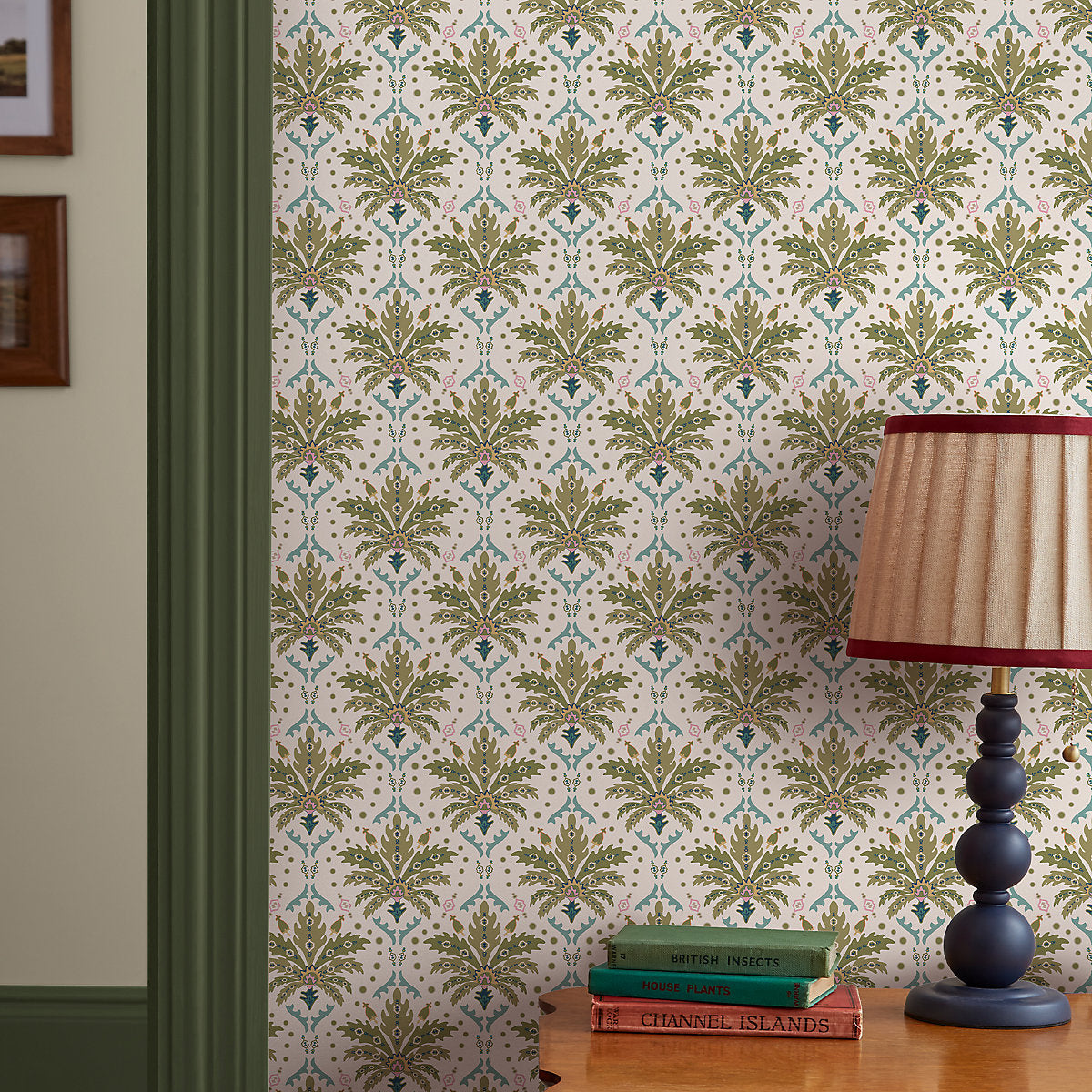 Joules Sophisticated Country Cream & Multicolour Palm Leaves Patterned Smooth Wallpaper