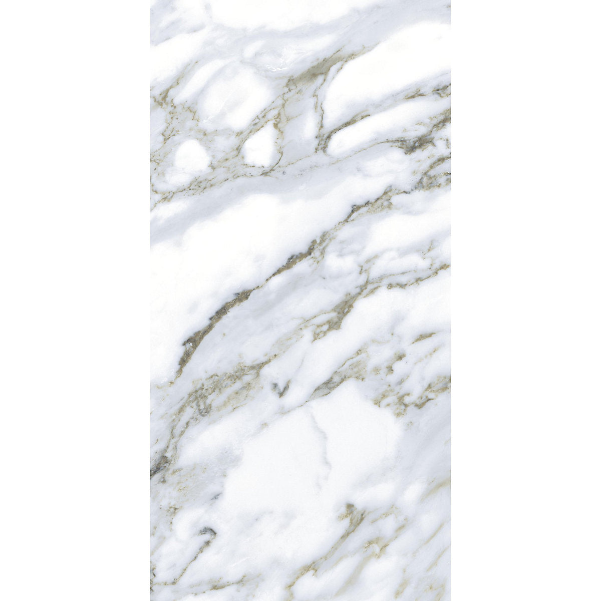 Kale Empress Green Polished Marble effect Ceramic Indoor Wall Tile, Pack of 6, (L)600mm (W)300mm