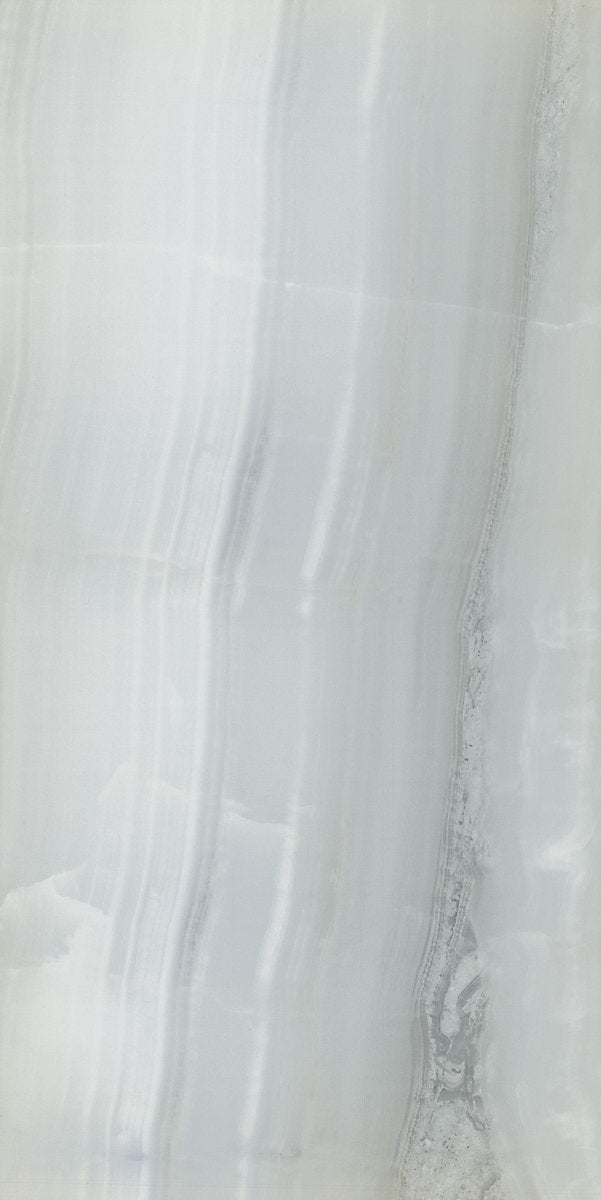Kale Silk Grey Satin Natural Marble effect Ceramic Indoor Wall Tile Sample