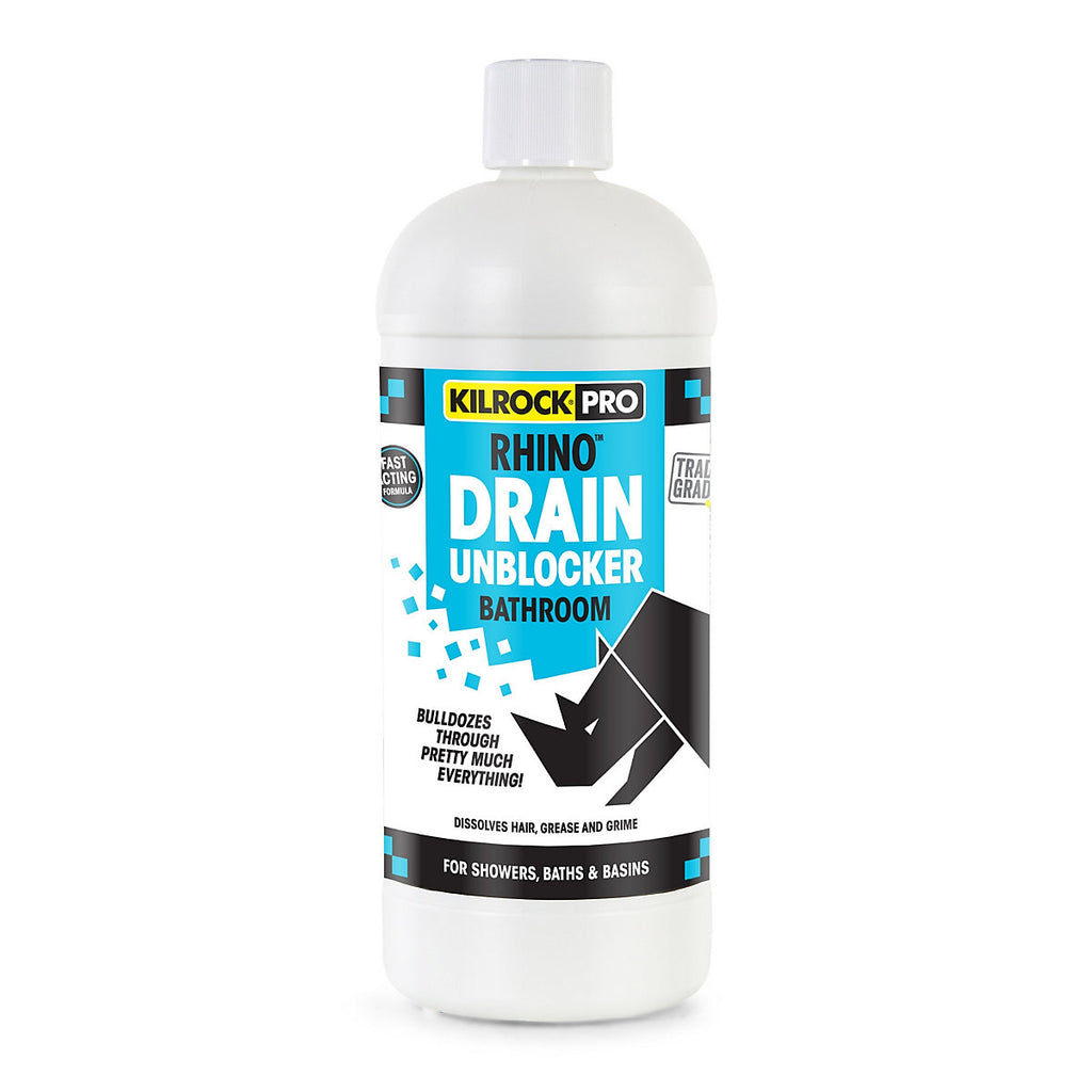 Kilrock Rhino Bathroom Plughole & drain unblocker 1L