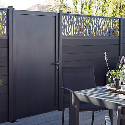 Klikstrom Neva Aluminium Gate, (H)1.72m (W)0.93m