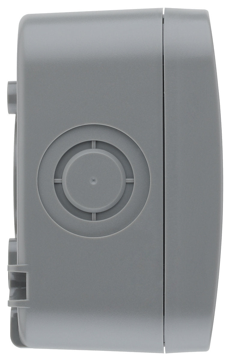 LAP 10A Grey 1 gang Outdoor Weatherproof retractive switch