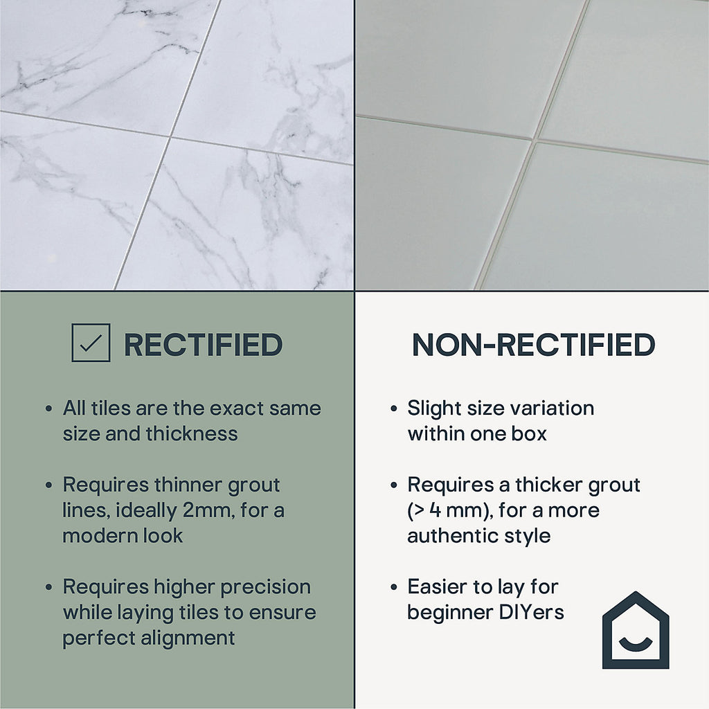 Latinie White Matt Porcelain Indoor Wall & floor Tile, Pack of 3, (L)597mm (W)597mm