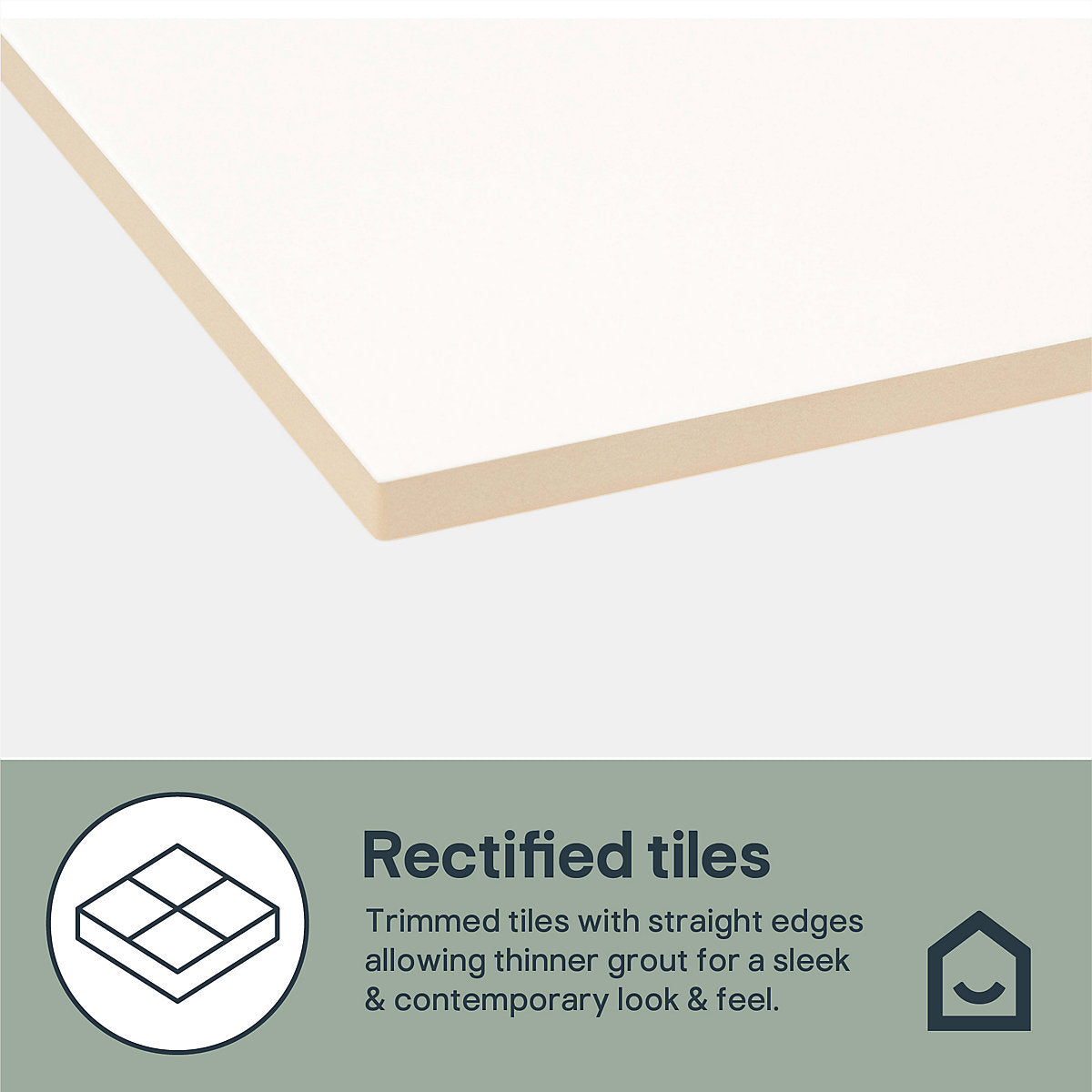 Latinie White Matt Porcelain Indoor Wall & floor Tile, Pack of 3, (L)597mm (W)597mm
