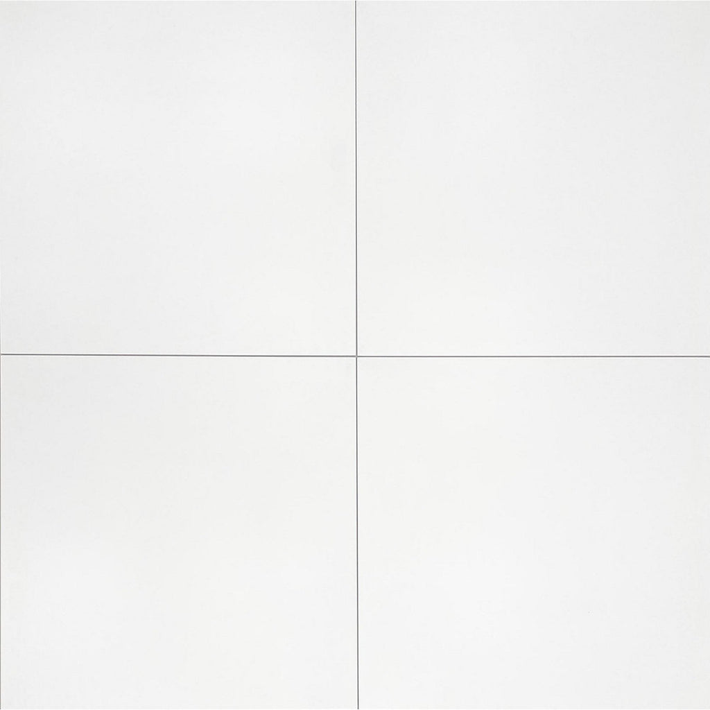 Latinie White Matt Porcelain Indoor Wall & floor Tile, Pack of 3, (L)597mm (W)597mm