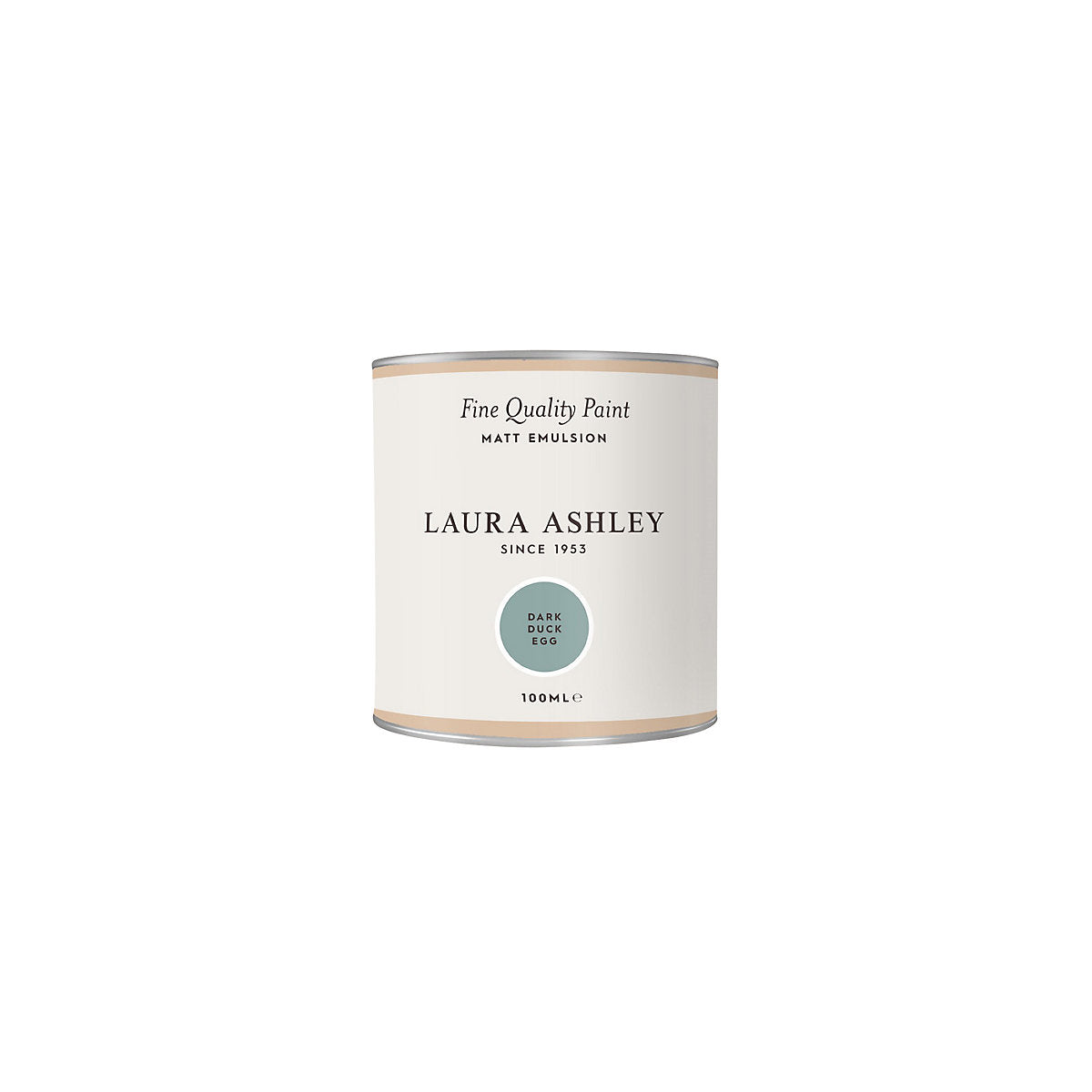 Laura Ashley Dark Duck Egg Matt Emulsion paint, 100ml