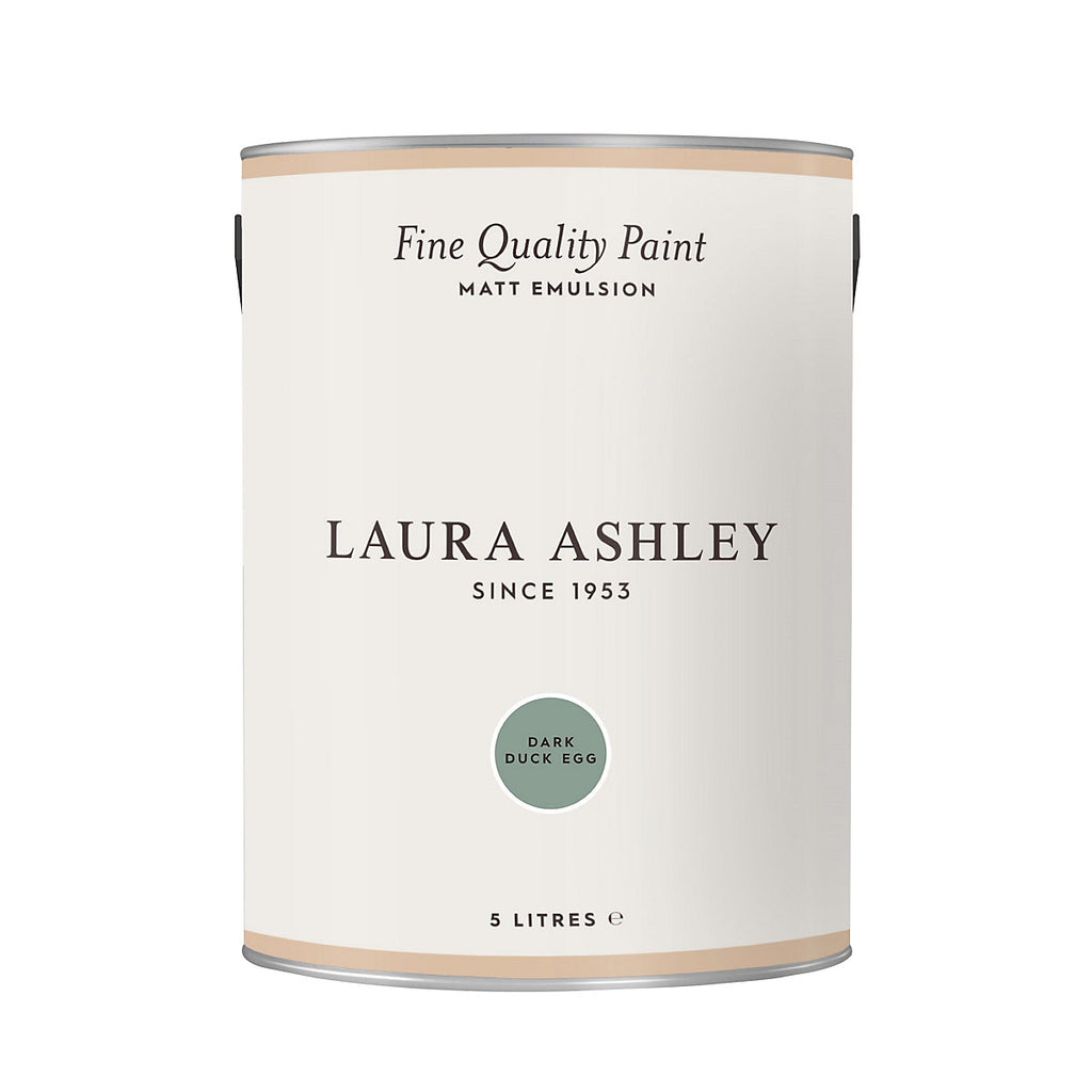 Laura Ashley Dark Duck Egg Matt Emulsion paint, 5L