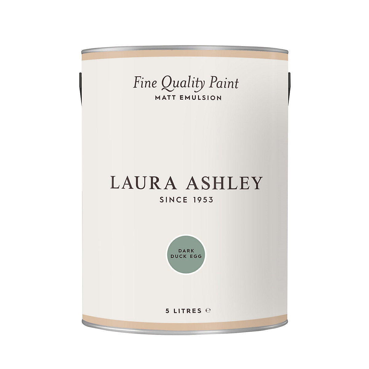 Laura Ashley Dark Duck Egg Matt Emulsion paint, 5L