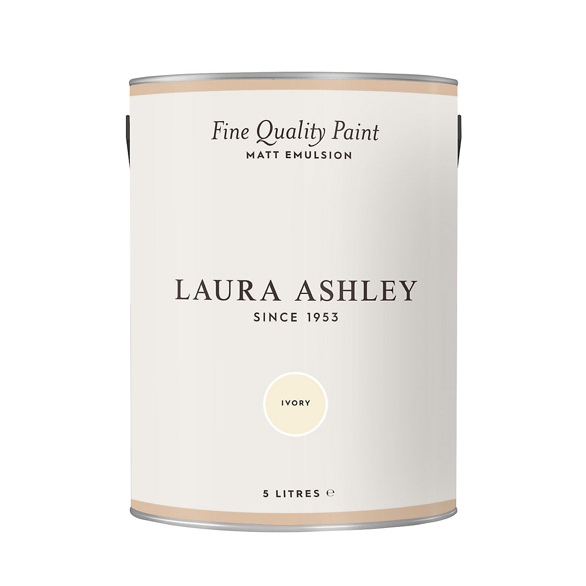 Laura Ashley Ivory Matt Emulsion paint, 5L