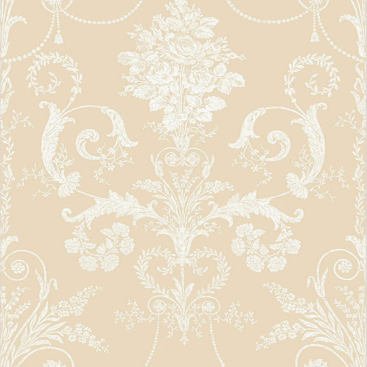 Laura Ashley Josette Linen Damask Smooth Wallpaper Sample