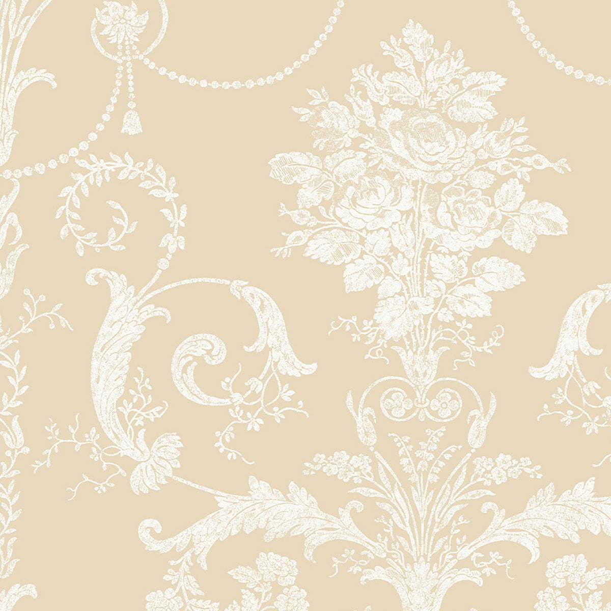 Laura Ashley Josette Linen Damask Smooth Wallpaper Sample