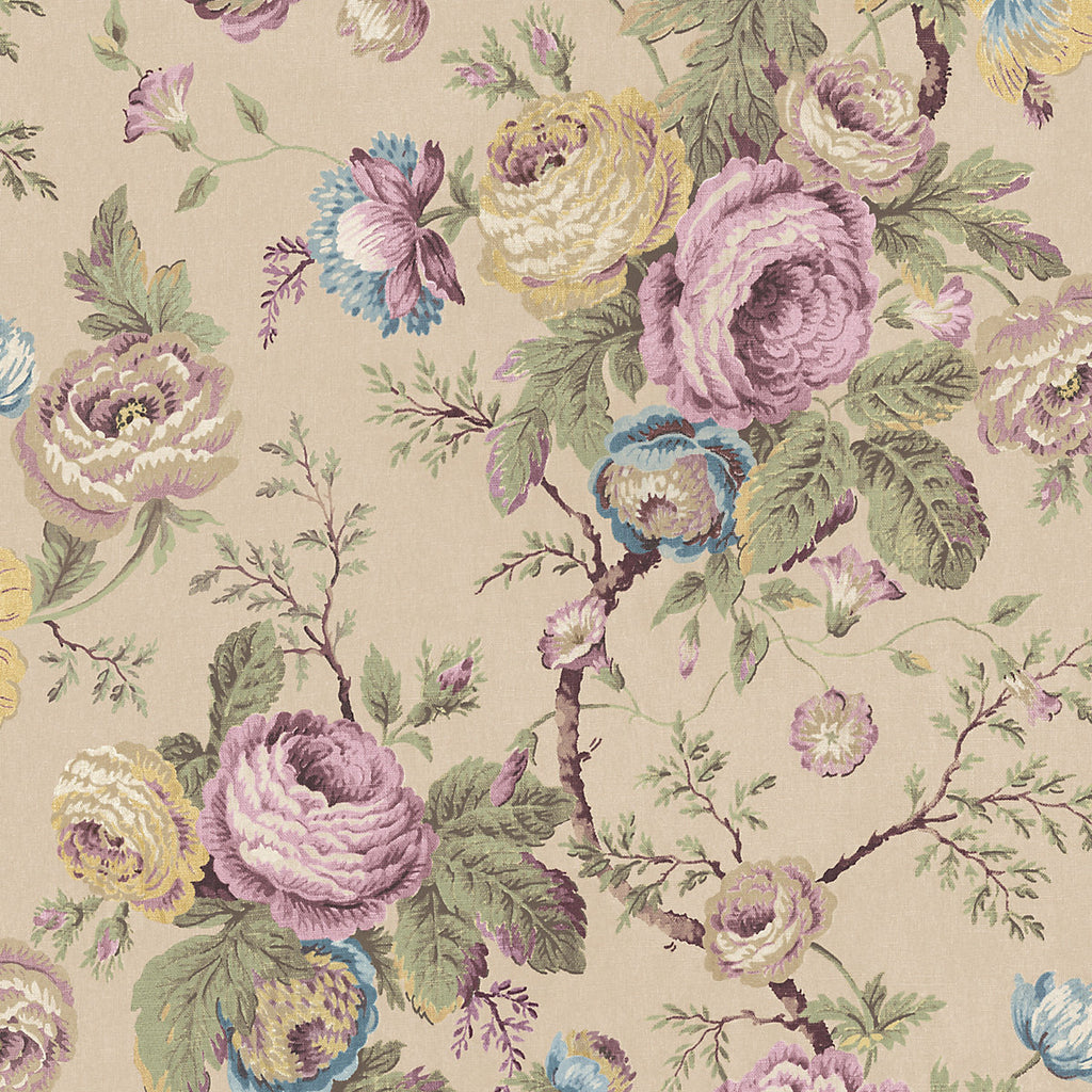 Laura Ashley Plaster Pink Floral Classic Smooth Wallpaper