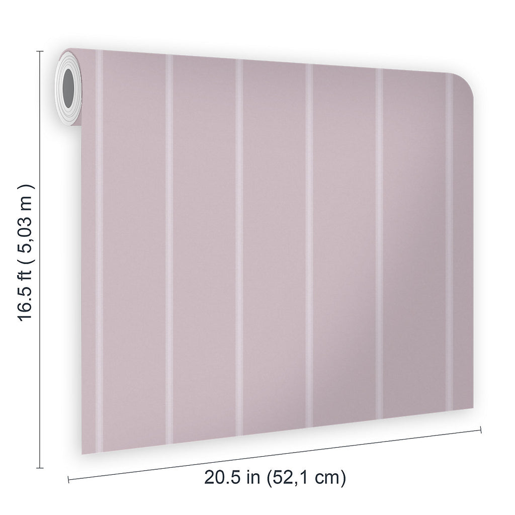 Laura Ashley Saltram Amethyst Stripe Smooth Wallpaper Sample