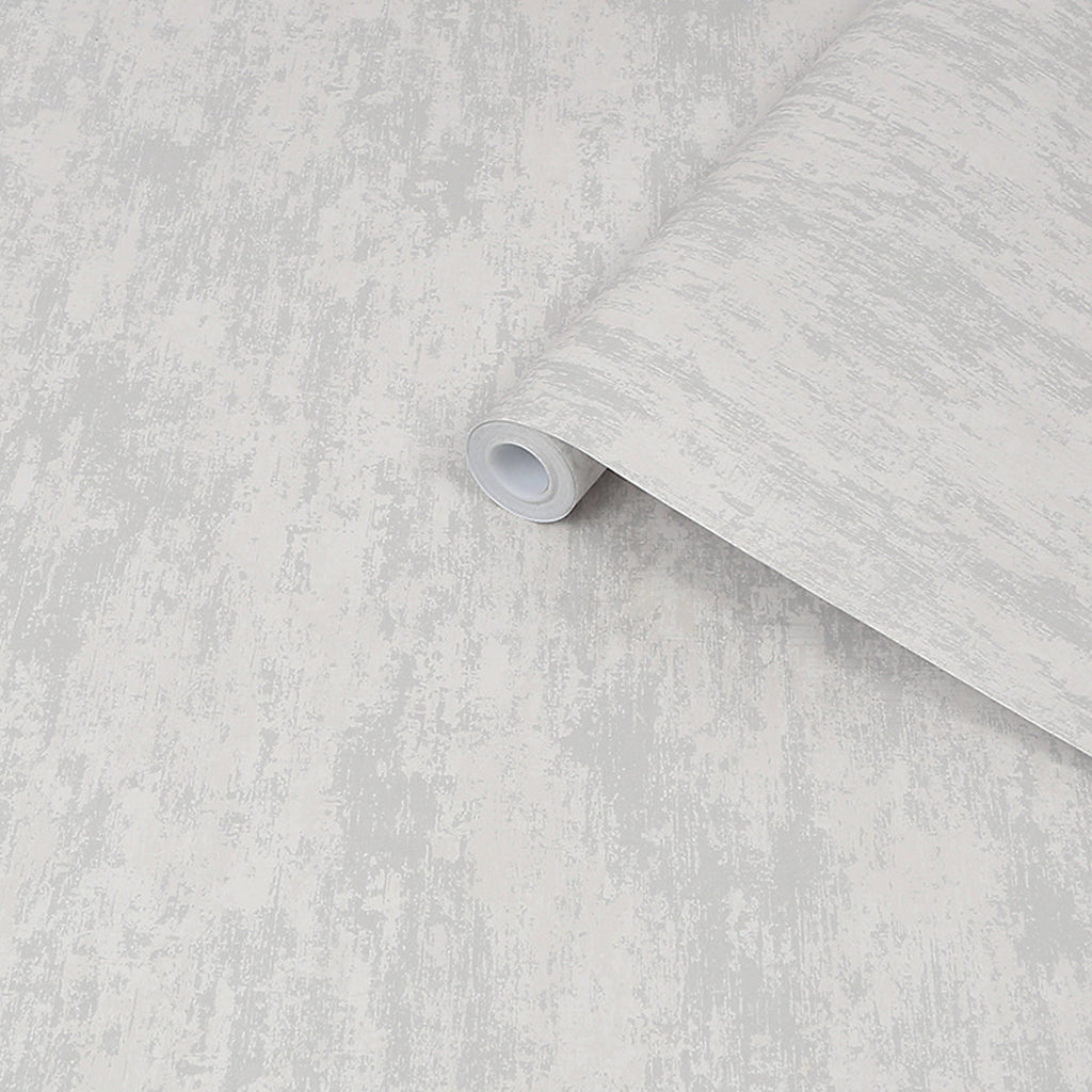 Laura Ashley Whinfell Moonbeam Metallic effect Industrial Smooth Wallpaper Sample
