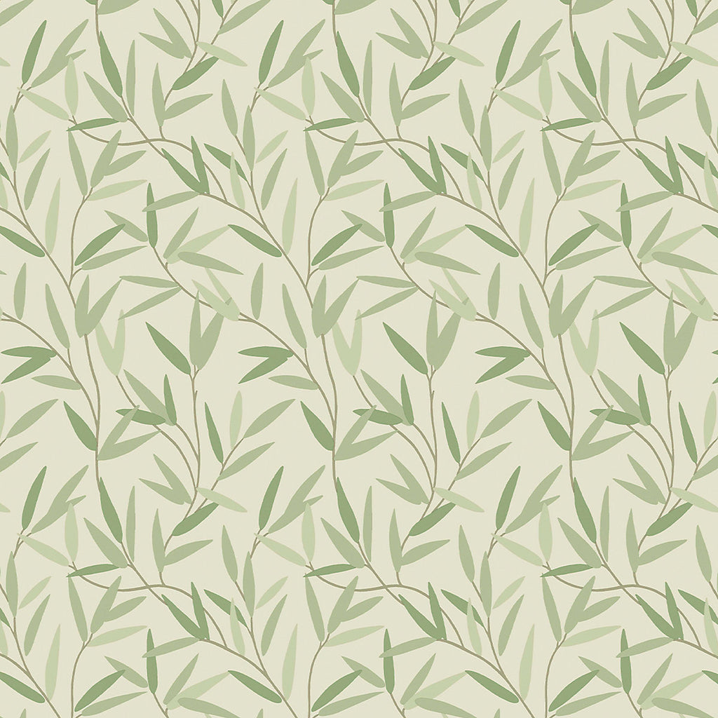Laura Ashley Willow Hedgerow Leaf Smooth Wallpaper Sample