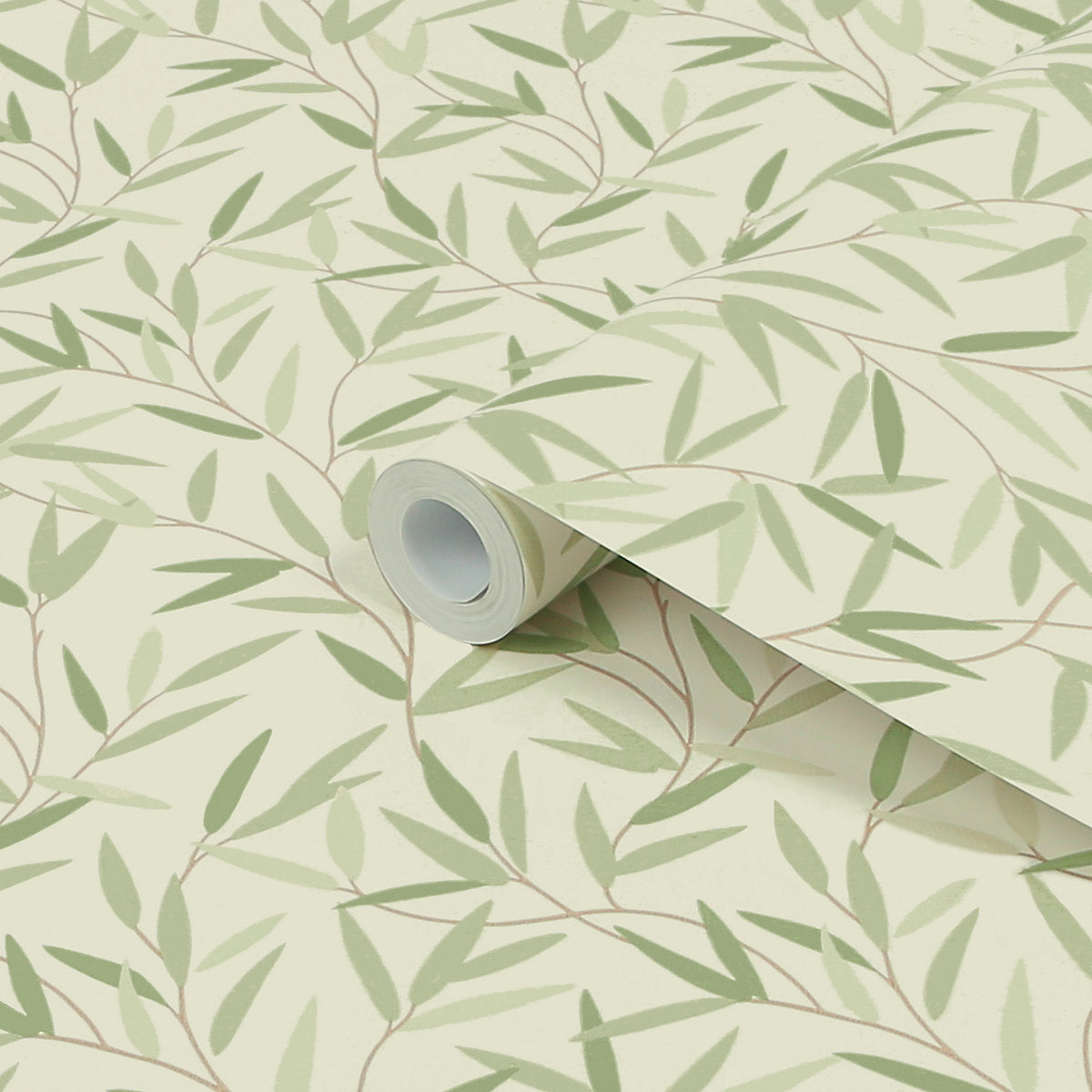 Laura Ashley Willow Hedgerow Leaf Smooth Wallpaper