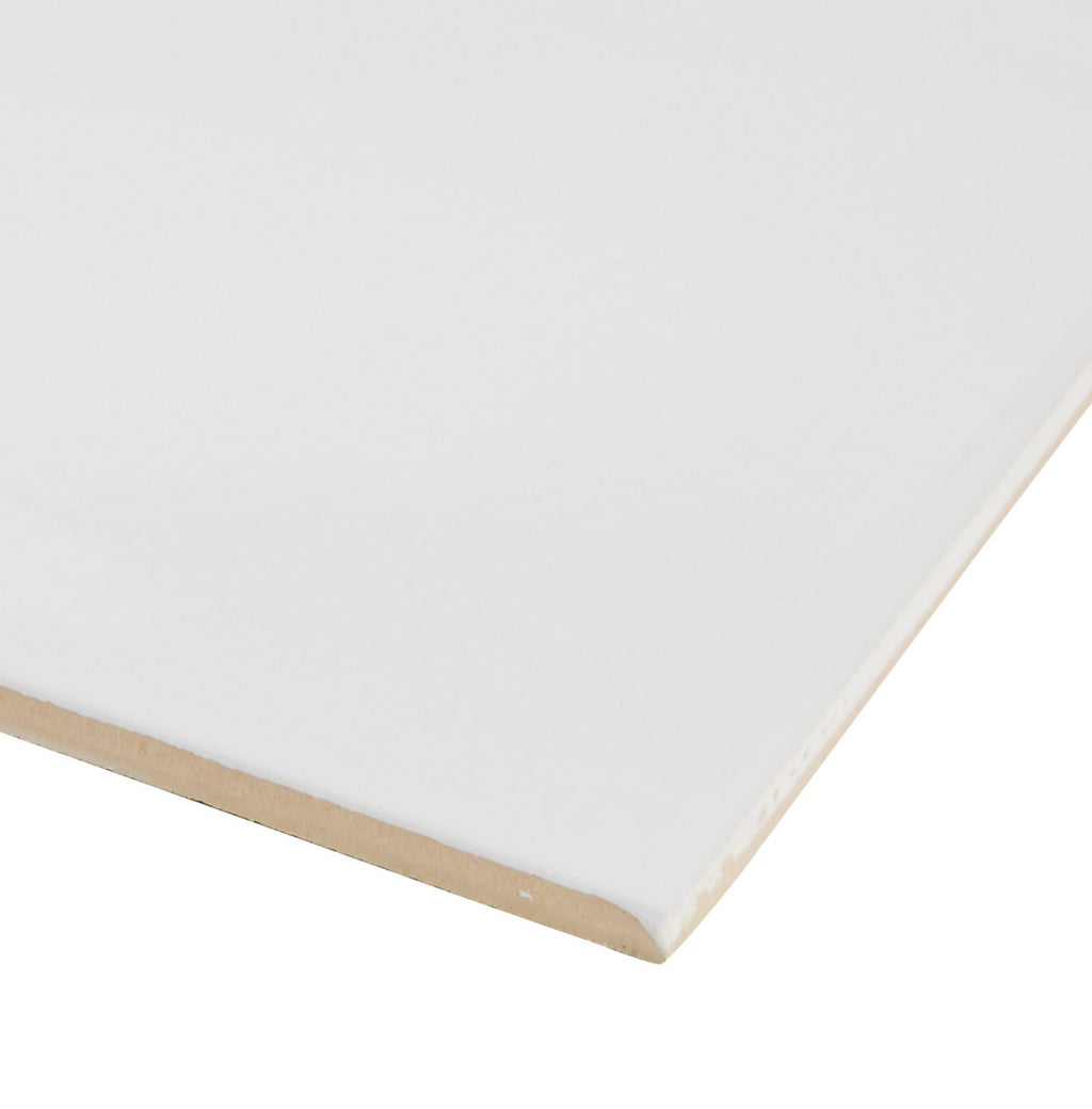 Leccia White Gloss Ceramic Indoor Wall Tile Sample