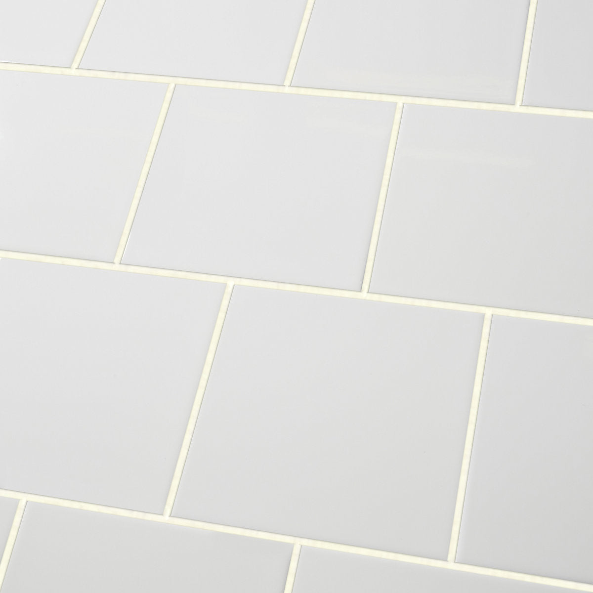 Leccia White Gloss Ceramic Indoor Wall Tile Sample