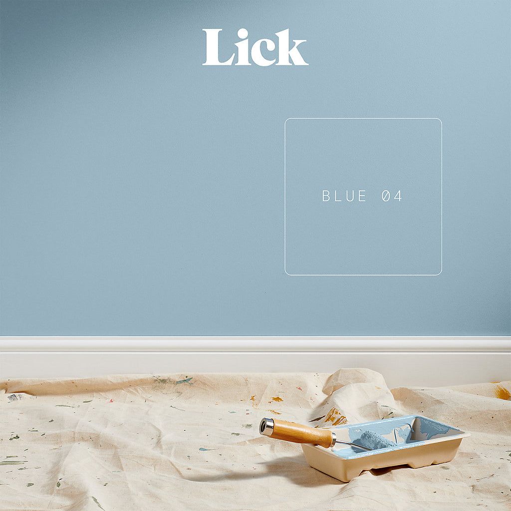 Lick Blue 04 Matt Emulsion paint, 2.5L