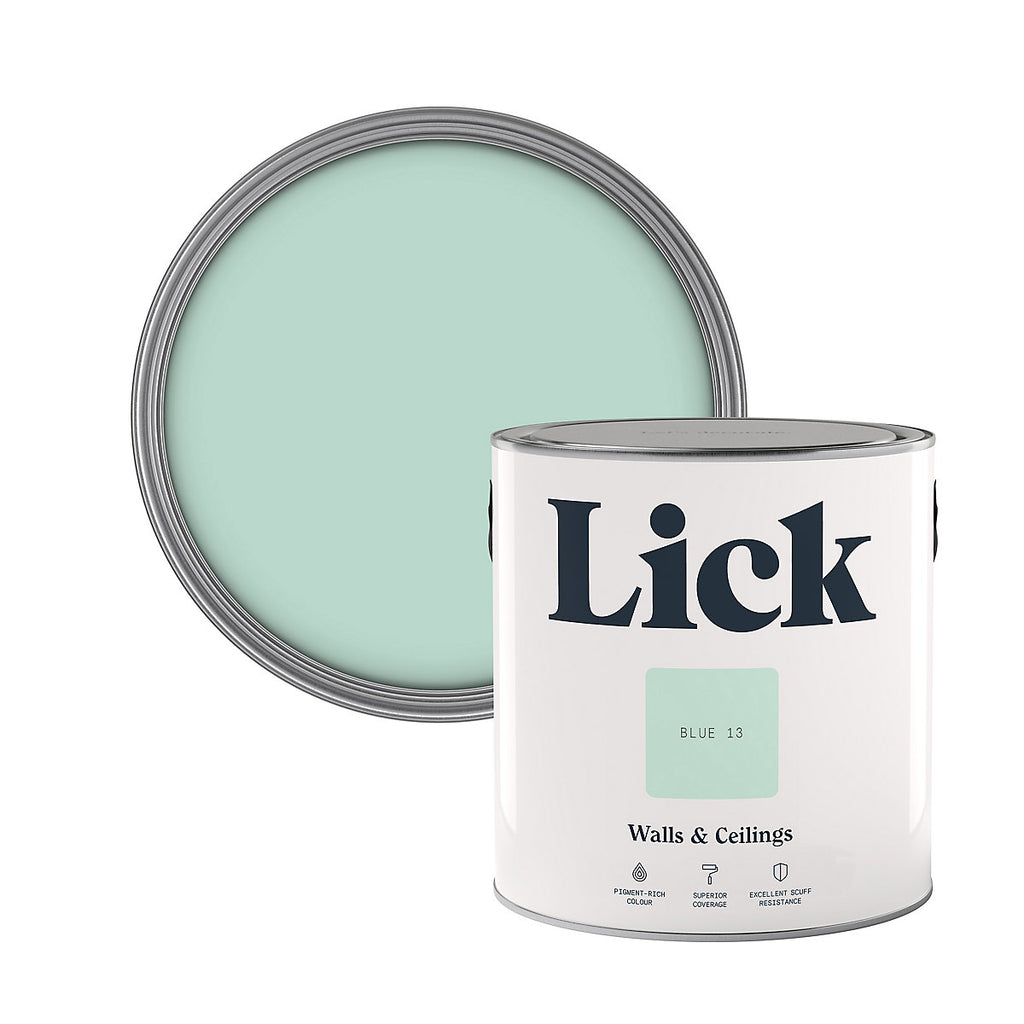 Lick Blue 13 Matt Emulsion paint, 2.5L