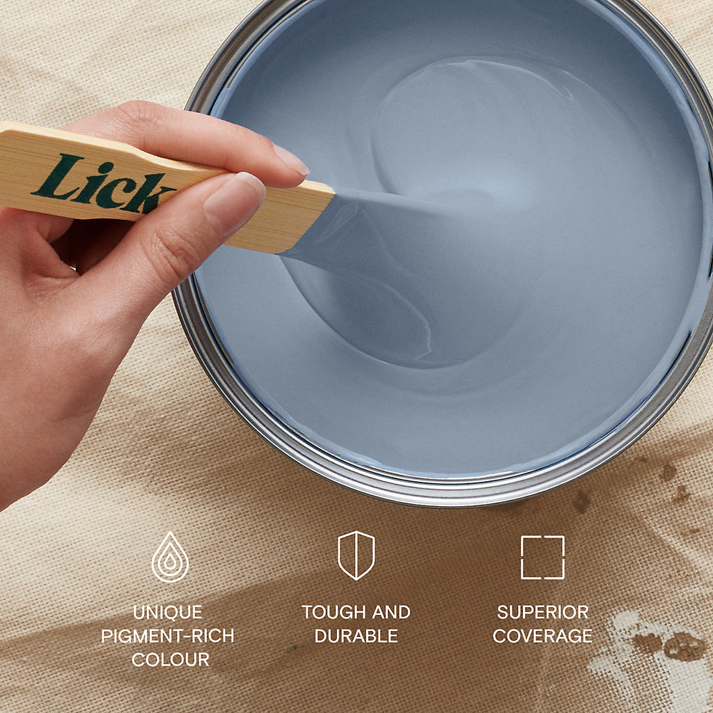 Lick Blue 17 Eggshell Emulsion paint, 2.5L