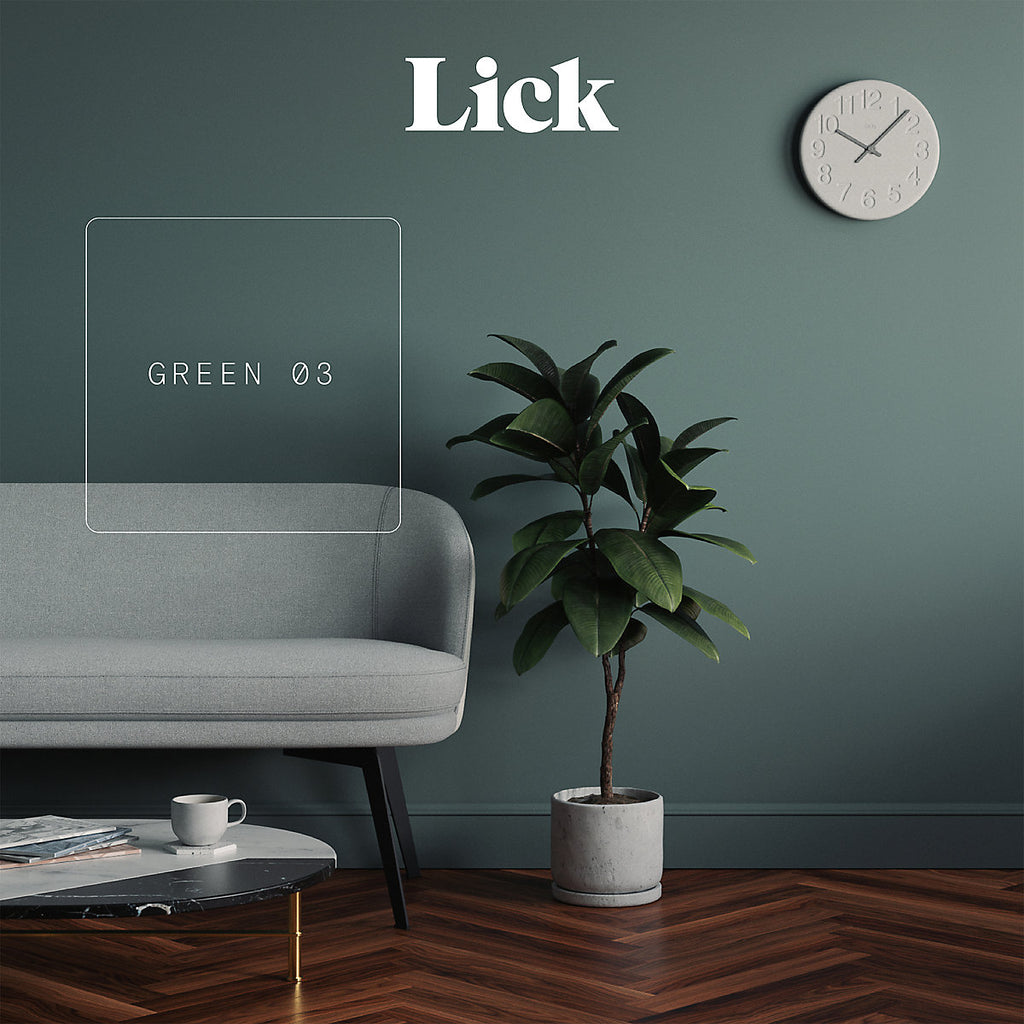 Lick Green 03 Eggshell Emulsion paint, 2.5L