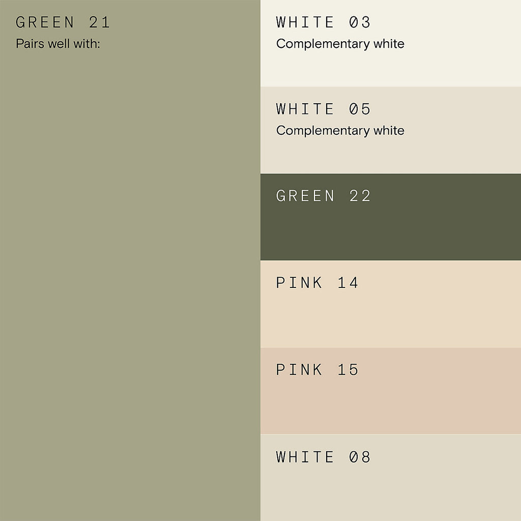 Lick Green 21 Matt Wall & ceiling Emulsion paint, 2.5L