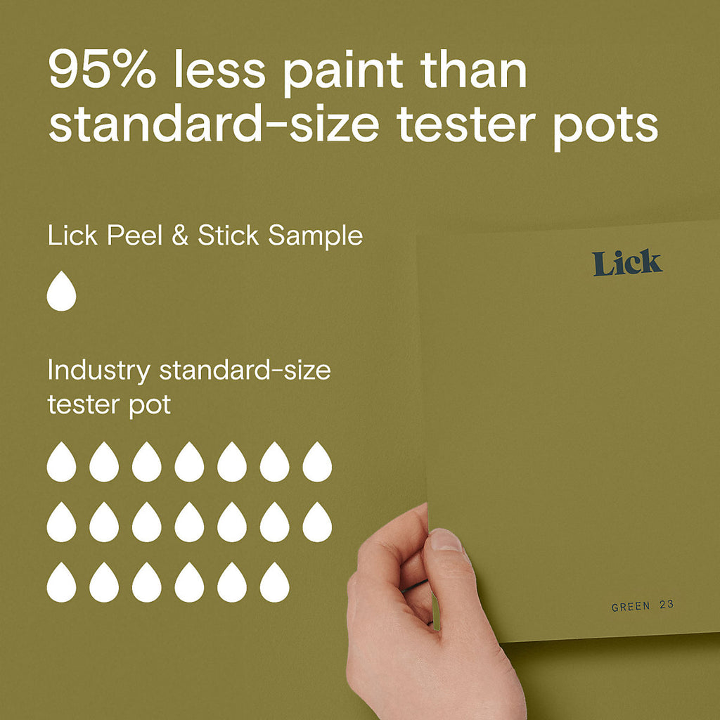 Lick Green 23 Peel & stick Tester